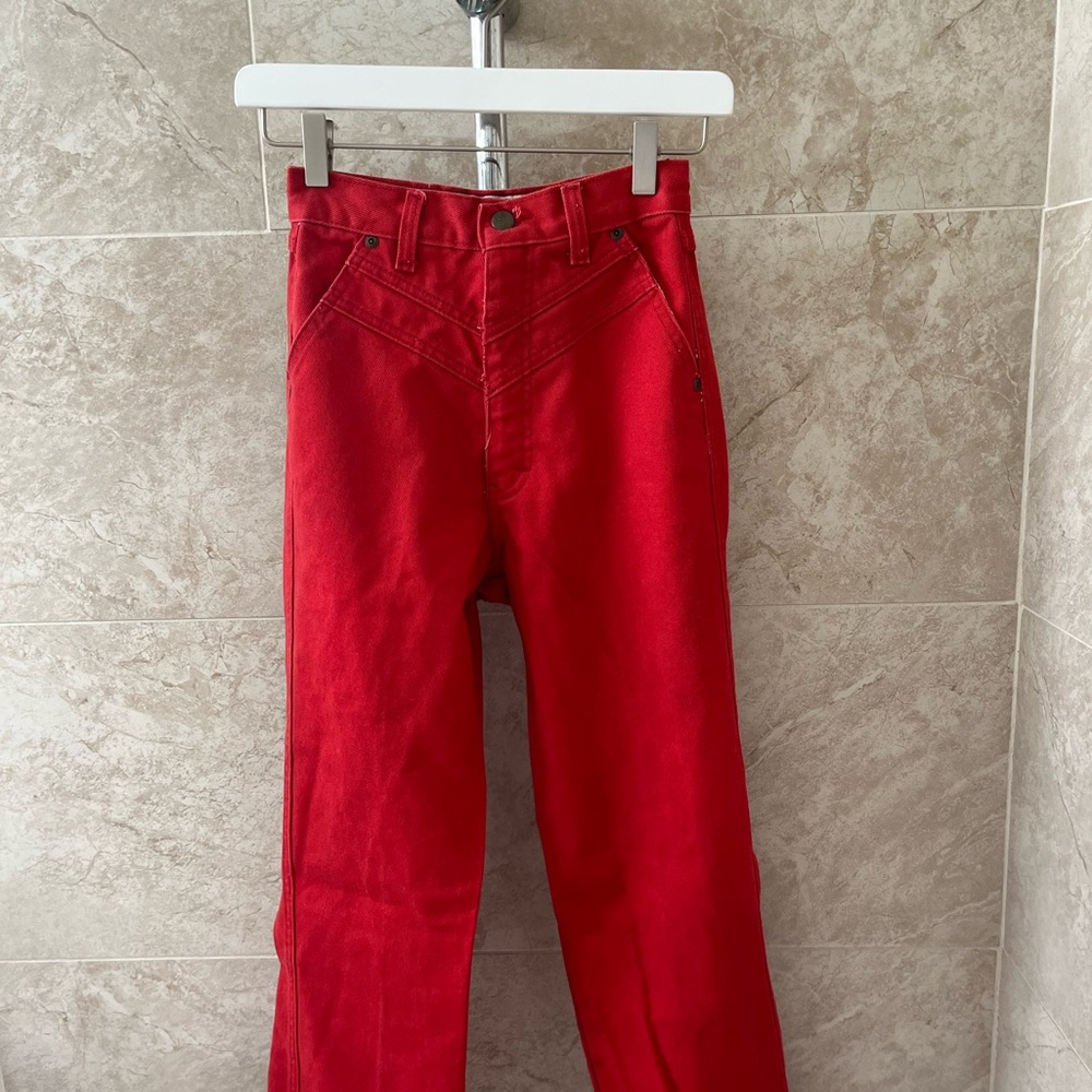 Vintage Red Jeans